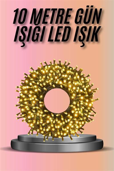 Dekoratif Aydınlatma Ampüllü 10 Metre Gün Işığı Şerit Led