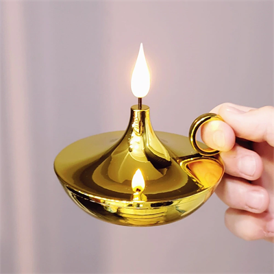 Dekoratif Gold Pilli Mum Lamba