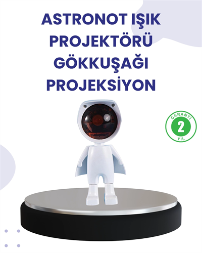 Dekoratif Gün Batımı Işığı – Astronot Figürlü