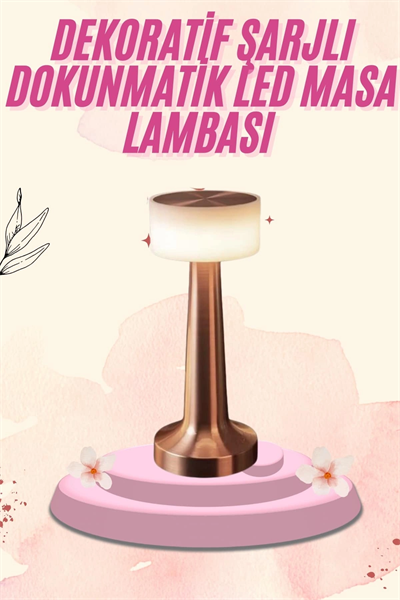 Dekoratif Masa Lambası Dokunmatik Renk Değiştirebilen Gece Lambası