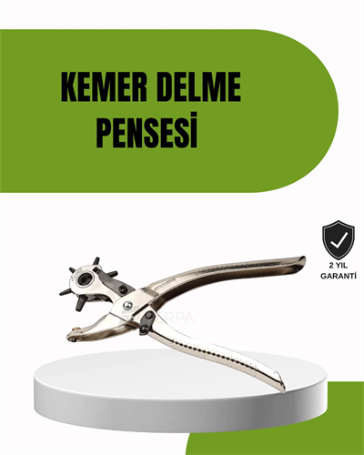 Deride Kemer Çanta Ayakkabı Delme Pensesi 6 Uçlu Döner Başlıklı Tamir Aleti