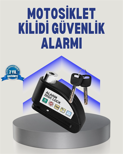 Disk Fren Kilidi Alarmlı Anti Hırsızlık Motosiklet Scooter Bisiklet