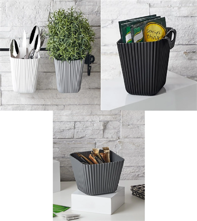 Duvara Asılan Çok Amaçlı Organizer - 2'li Saksı Set