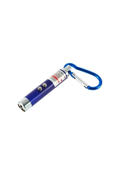 El Feneri Anahtarlık Işıklı Anahtarlık 3 Fonksyonlu Lazer Led Fener