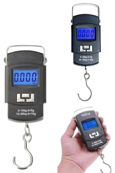 El Kantarı Dijital El Terazisi 50 Kg Kapasiteli LCD Ekranlı