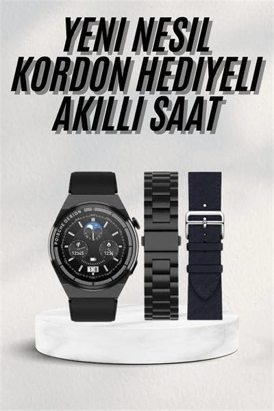 En Çok Tercih Edilen Akıllı Saat Amoled Ekran Nabız Sensörü GPS Uyumlu Adımsayar
