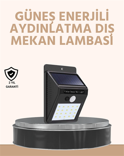 Enerji Tasarruflu ve Otomatik Sensörlü LED Güneş Işığı – Dış Mekan Uyumlu