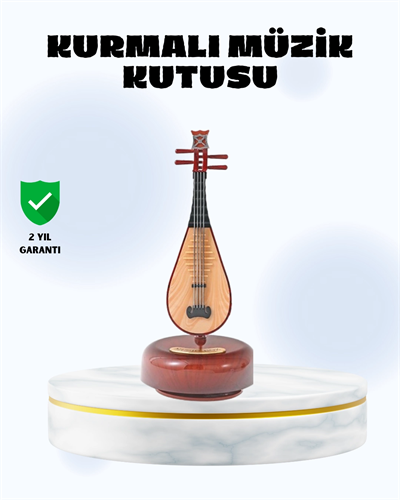 Enstrüman Şeklinde Müzik Kutusu Lüt Tasarım Melodious Music
