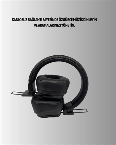 Ergonomik Konforlu Kablosuz Kulak Üstü Bluetooth Kulaklık