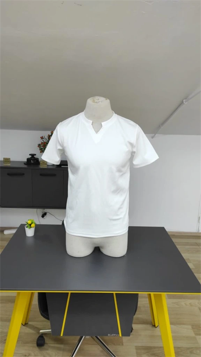 Erkek Kısa Kollu Bisiklet Yaka Burgu Tişört