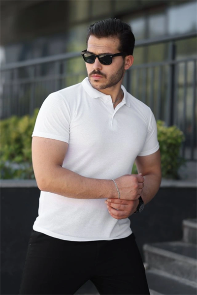 Erkek Kısa Kollu Yakalı Tişört