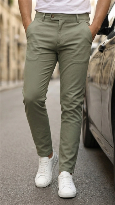 Erkek Slim Fit Dilli Kumaş Pantolon