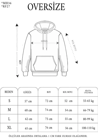 Erkek Yağ Yıkamalı Kapşonlu Double Oversize Üç İplik Pamuklu Sweatshirt - Siyah