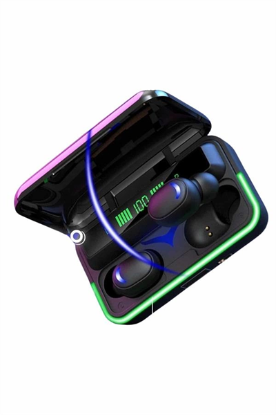 Extra Bass Kablosuz Kulaklık Işıklı Bluetooth Kulaklık Powerbank Özellikli