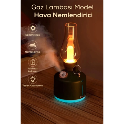 Gaz Lambası Tasarımlı Hava Nemlendirici