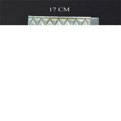 Gümüş Geometrik Desenli Orta Boy Karton Hediye Çantası