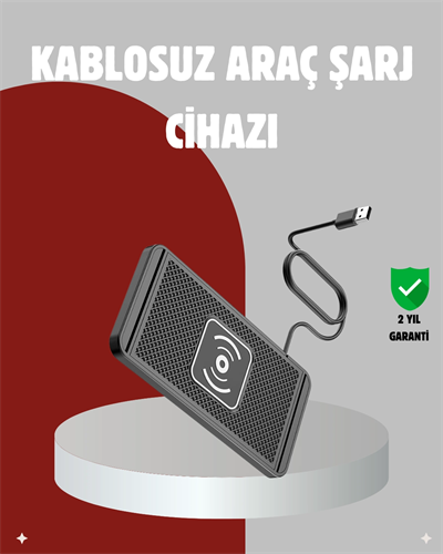 Hızlı Kablosuz Araç Şarj Cihazı – Manyetik Pad, Aşırı Isınma Korumalı