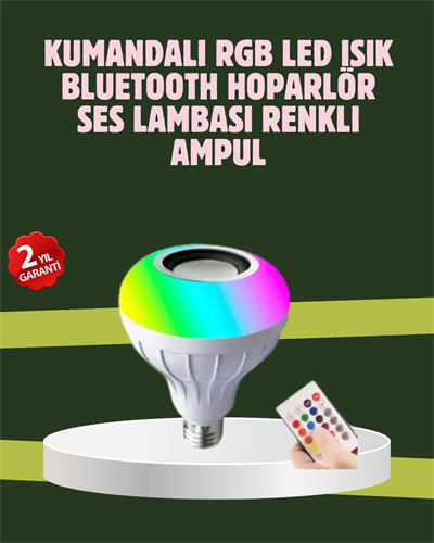 Hoparlörlü LED Ampul – Ev ve Ofis İçin Akıllı Aydınlatma Çözümü