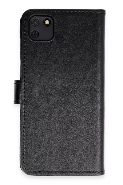 Huawei Y5P Kılıf Trend S Plus Kapaklı Kılıf - Siyah