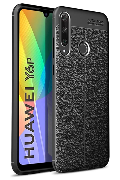 Huawei Y6P Kılıf Auto Focus Kapak - Siyah