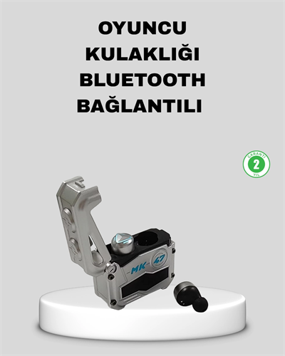 IPX5 Su Geçirmez Kablosuz Bluetooth Kulaklık – Powerbank Şarj Kutulu, Düşük Gecikmeli Oyun Modu