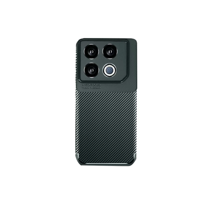 İnfinix GT 20 Pro Kılıf Auto Focus Karbon Kapak - Koyu Yeşil
