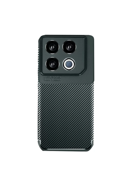 İnfinix GT 20 Pro Kılıf Auto Focus Karbon Kapak - Koyu Yeşil
