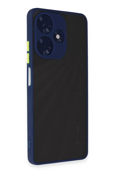 İnfinix Hot 30 4G Kılıf Montreal Silikon Kapak - Lacivert