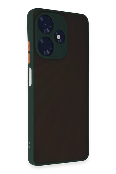 İnfinix Hot 30 4G Kılıf Montreal Silikon Kapak - Yeşil