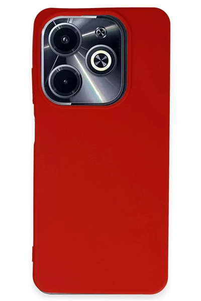 İnfinix Hot 40i Kılıf First Silikon - Kırmızı