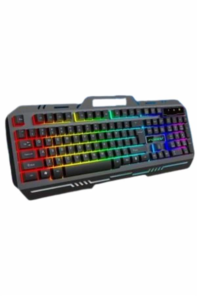Işıklı  Q Klavye Mouse Seti Siyah   Klavye