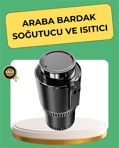 Isıtma Soğutma Özellikli Araç Bardaklığı Çakmak Girişli Akıllı