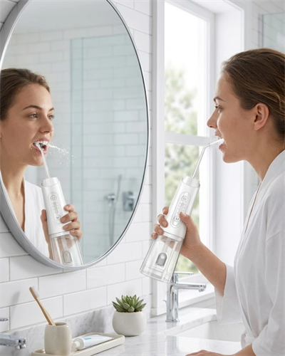 Kablosuz Ağız Duşu IPX7 Su Geçirmez 320 ml Hazneli Güçlü Su Basınçlı