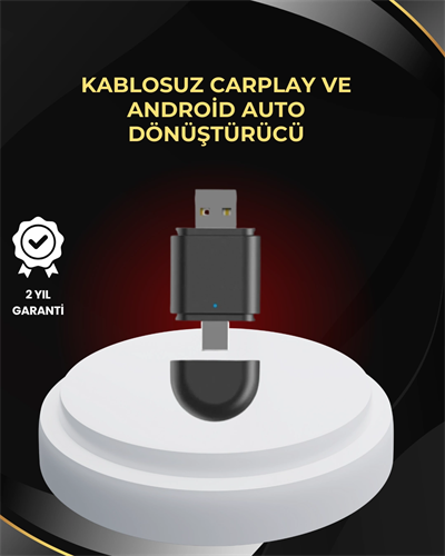 Kablosuz CarPlay ve Android Auto Dönüştürücü – USB-A & Type-C Girişli Akıllı Adaptör