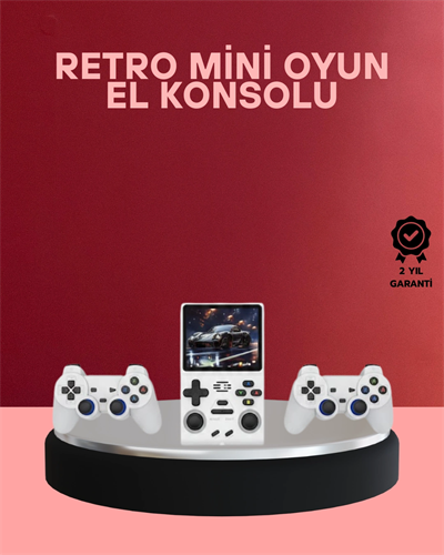 Kablosuz Kollu El Oyun Konsolu TV Bağlantı Destekli