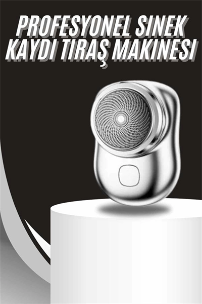 Kablosuz Tıraş Makinesi Günlük Hızlı Taşınabilir Şarjlı Yuvarlak Paslanmaz Çelik