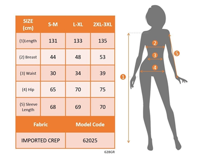 Kadın Uzun Kollu Kruvaze Yaka Beli Kemerli Yırtmaçlı Uzun Ithal Krep Elbise