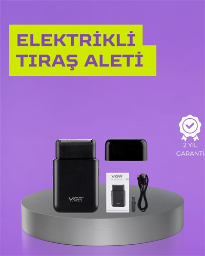 Kart Tasarımlı Şarjlı Tıraş Makinesi | 2 Başlıklı Hassas Kesim