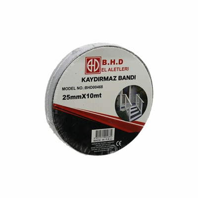 Kaydırmaz Siyah Bant 25 mm X 10 mt