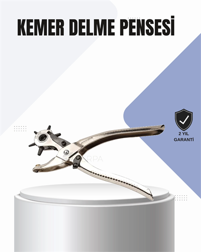 Kemer Delme Pensesi Çok Amaçlı 6 Farklı Delik Boyu Ayarlı Deri Delme Aleti
