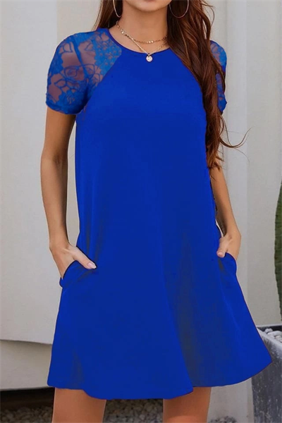 Kol Dantel Viskon Elbise