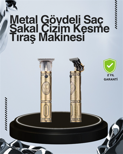 Kompakt Tasarımlı, Uzun Pil Ömürlü Saç Sakal Kesme Makinesi