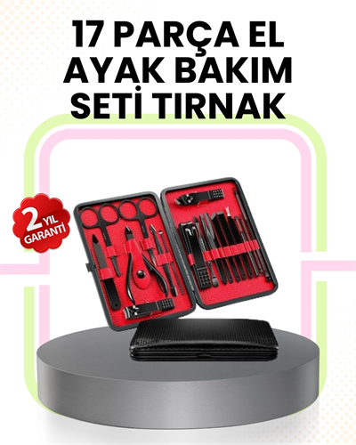 Kompakt ve Şık Tasarımlı 17 Parça Bakım Seti