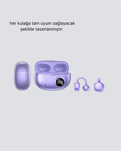 Kulak Arkası Klipsli Bluetooth Kulaklık YXG10 Silikon Malzemeli Ergonomik