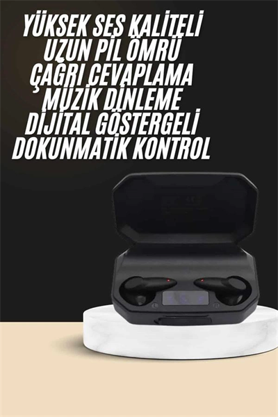 Kulak İçi Bluetooth Kulaklık Rgb Işıklı Çift Mikrofonlu iOS/Android Uyumlu BT 5.2