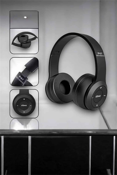Kulak Üstü TF Kart ve AUX Destekli Ergonomik Bluetooth Kulaklık