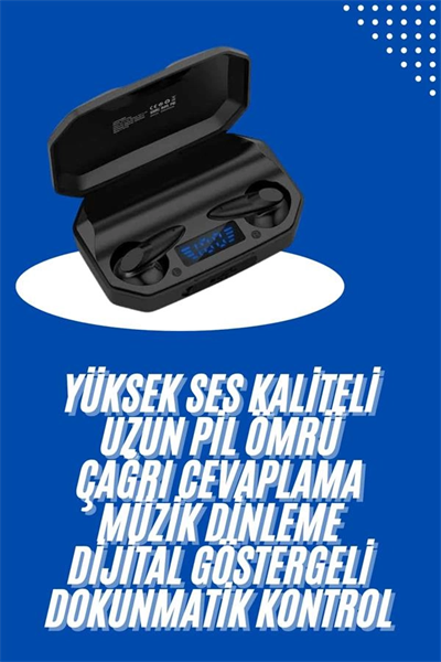 Kulaklık Bluetooth 5.2 Kablosuz Kulakiçi Rgb Işıklı Çift Mikrofonlu