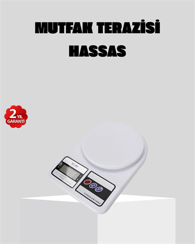 LCD Ekranlı Hassas Dijital Mutfak Terazisi – 5kg Kapasite, 1g Hassasiyet