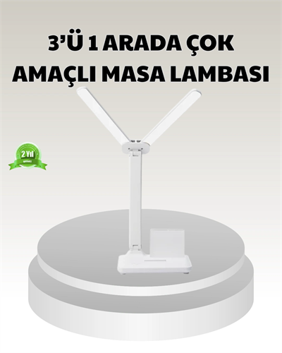 LED Işıklı Masa Lambası – Göz Yormayan, Kısılabilir ve Esnek Başlıklı
