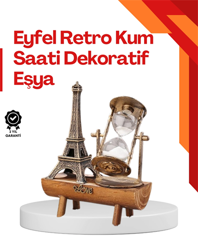 Masa Üstü Ahşap Kum Saati – Dekoratif, Dayanıklı ve Şık